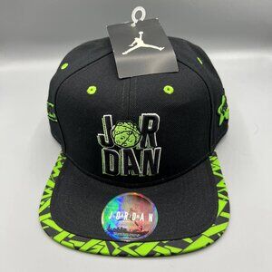 Air Jordan Hat Men Black Green Mad as a Mars‎ Hare Jumpman Strap Back Cap New